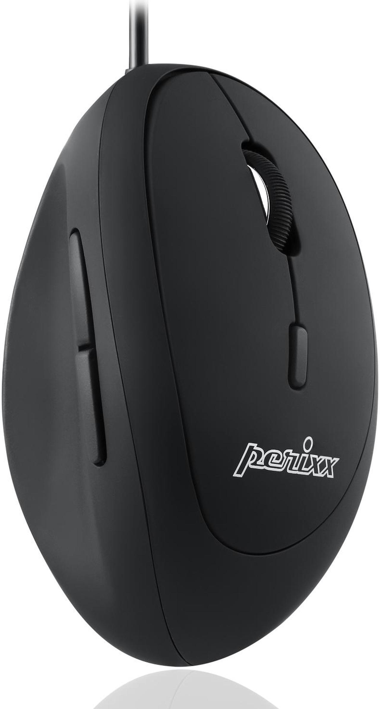 Perixx PERIMICE-519 Wired Ergonomic Small Vertical Mouse - Portable Small Design - Ideal for Gaming/Home/Office/Travel - 105x67x58 mm