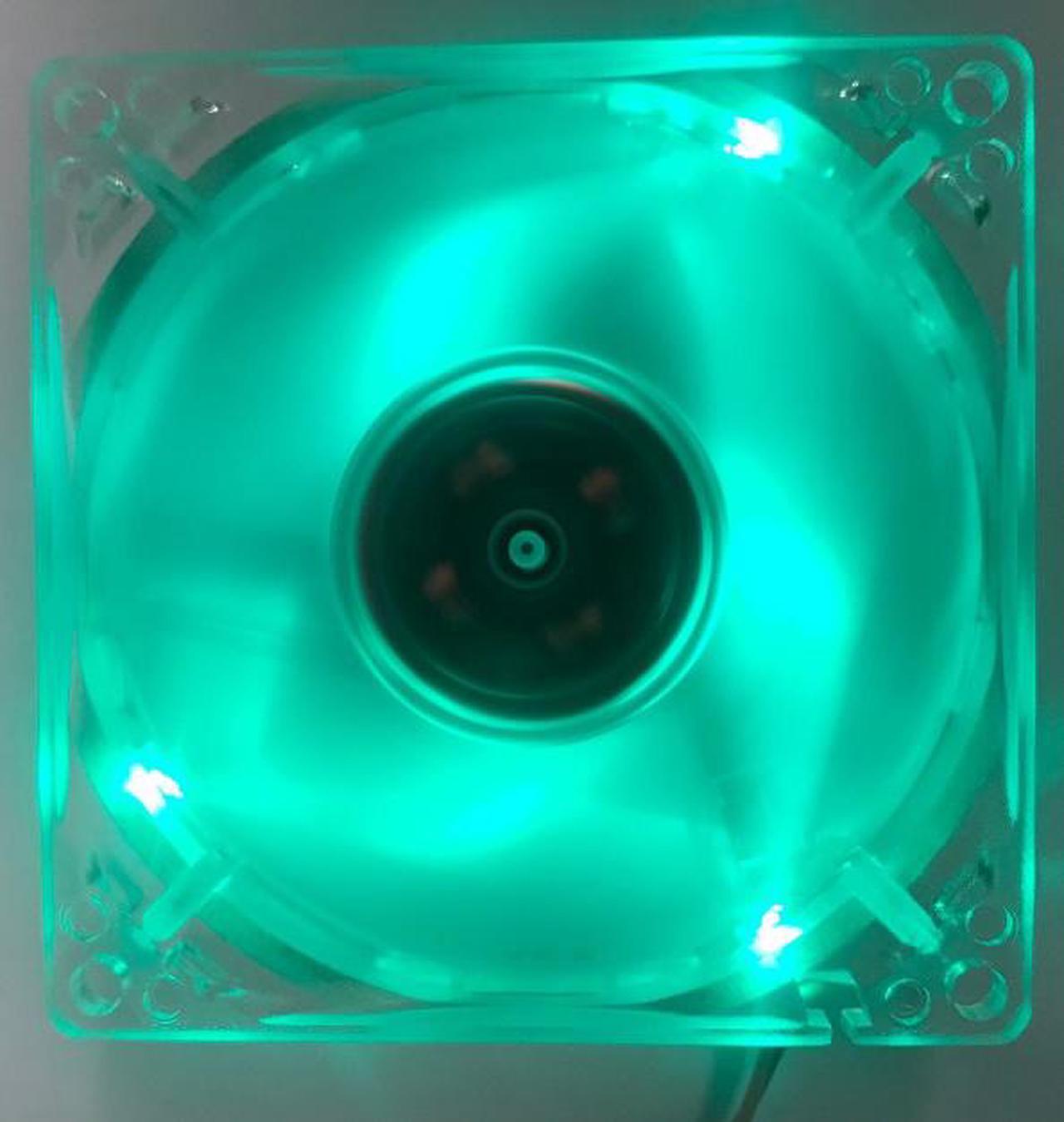Main image of EPOWER 8025 8CM 80MM CASE FAN CERAMIC BEARING GREEN LED SILENT FAN
