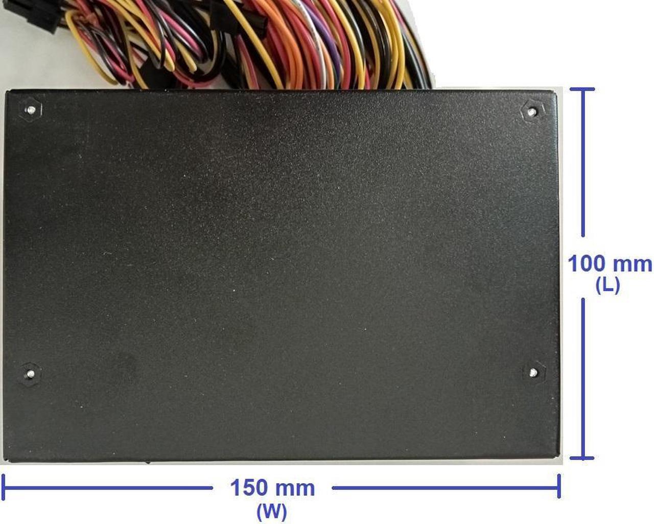 Alt view image 3 of 4 - TOPOWER TOP-350PS3, 350W Micro PS3 ATX12V Black Power Supply With AUX 6 Pin and -5V, 5.9"(W)x3.94"(L)x3.35"(H)