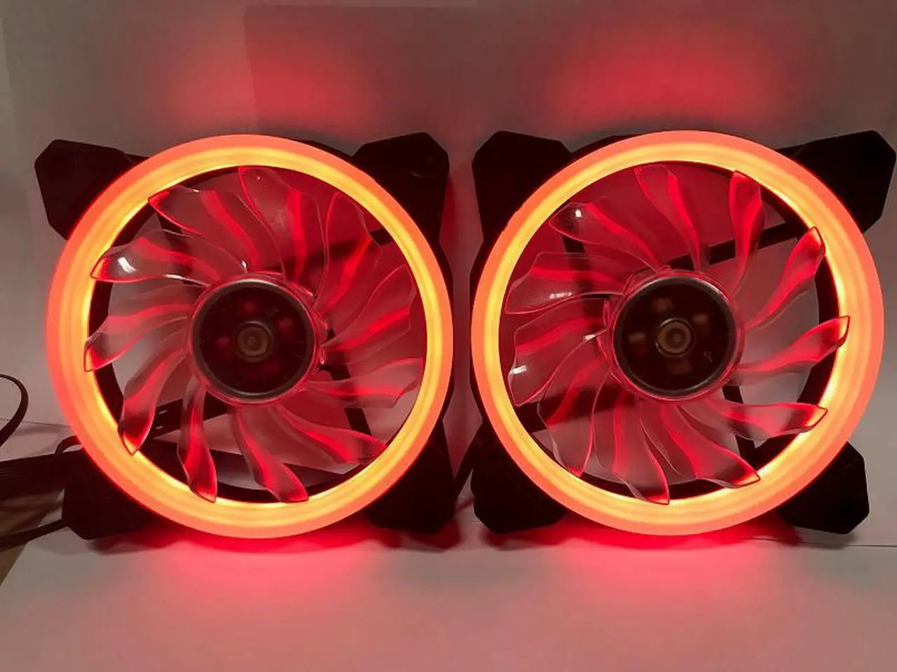 Alt view image 3 of 7 - EPOWER 120mm Quiet RGB LED PWM Fan (2-Pack) with  8 Port Fan Hub and RF Remote