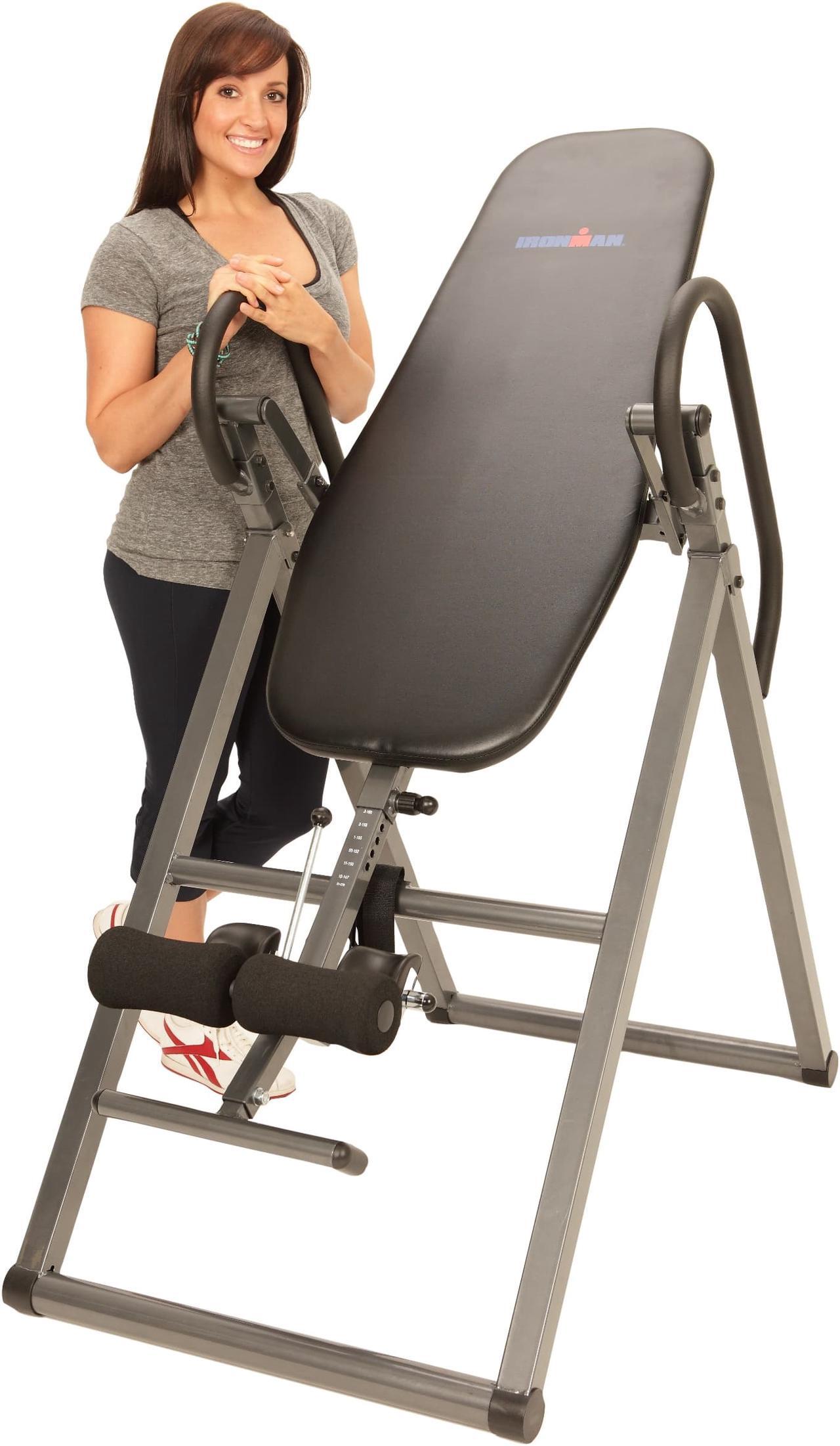 Alt view image 2 of 7 - Paradigm Health and Wellness 5502 Ironman LX 300 Inversion Table