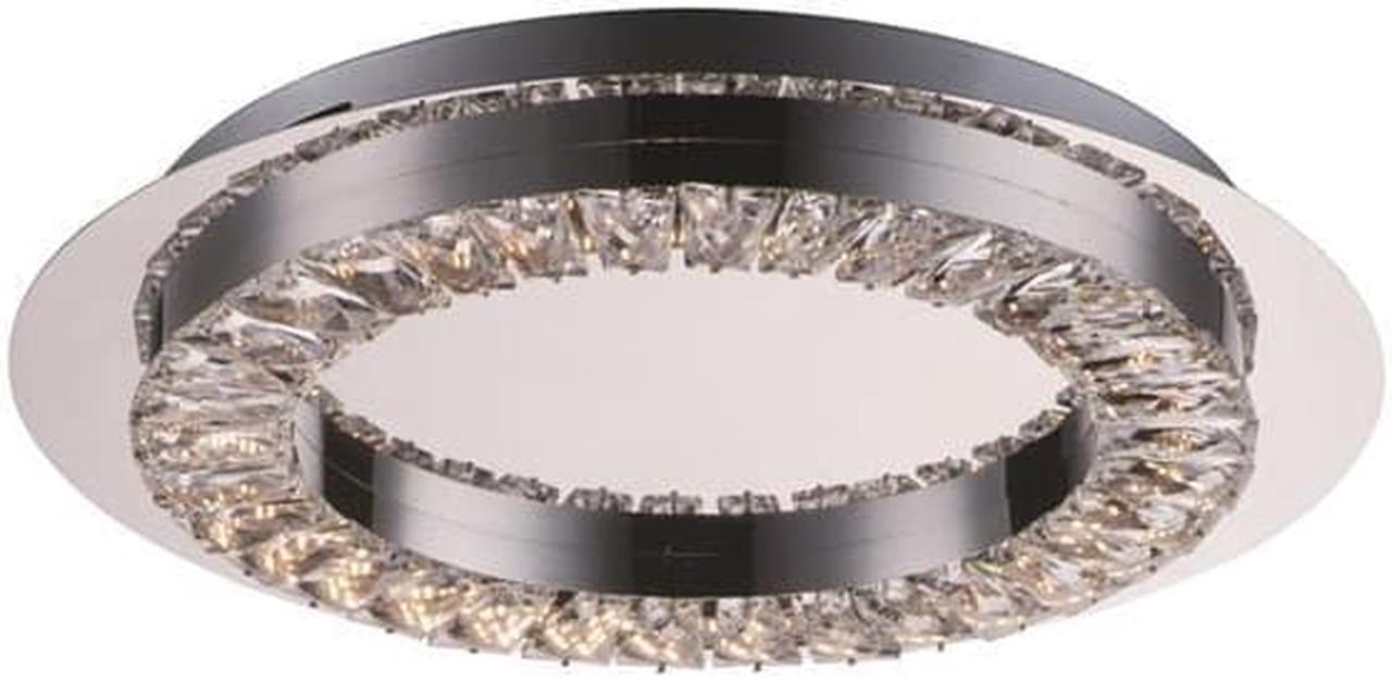 Main image of ET2 E30561-20PC 17 in. Charm LED Flush Mount Ceiling Light, Polished Chrome