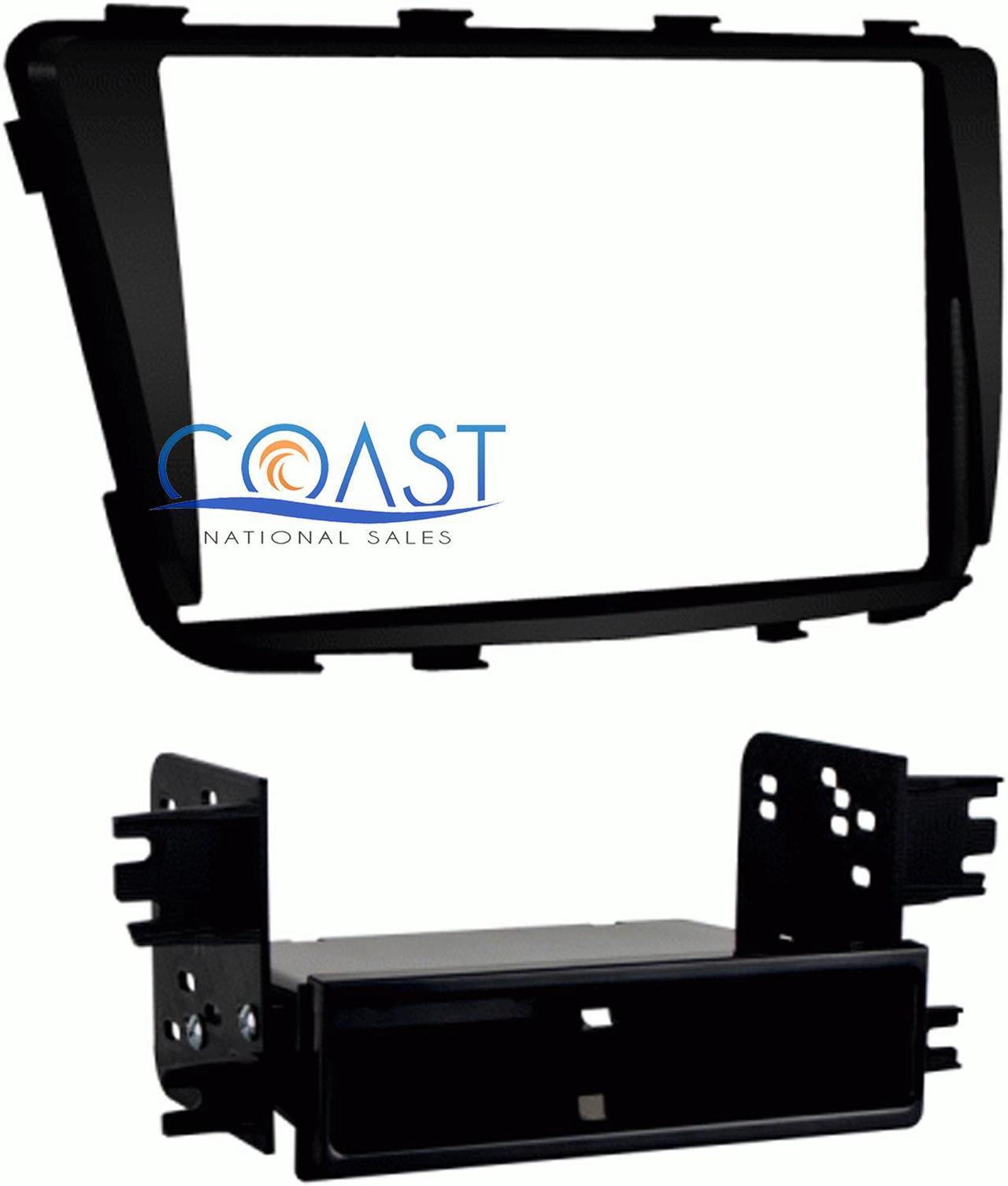 Alt view image 2 of 12 - Metra 99-7347B Black Single/Double DIN Stereo Dash Kit for 12-up Hyundai Accent