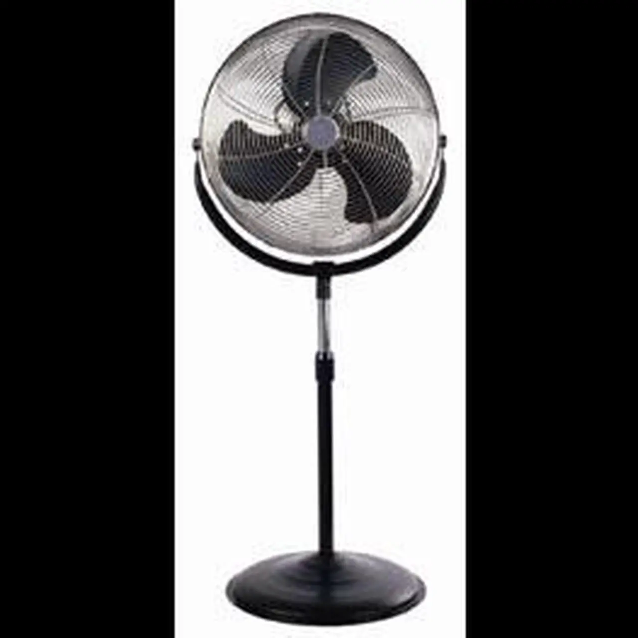 Alt view image 2 of 6 - Optimus 18 in. Stand Fan Industrial Chrome Grill - Black - F4184