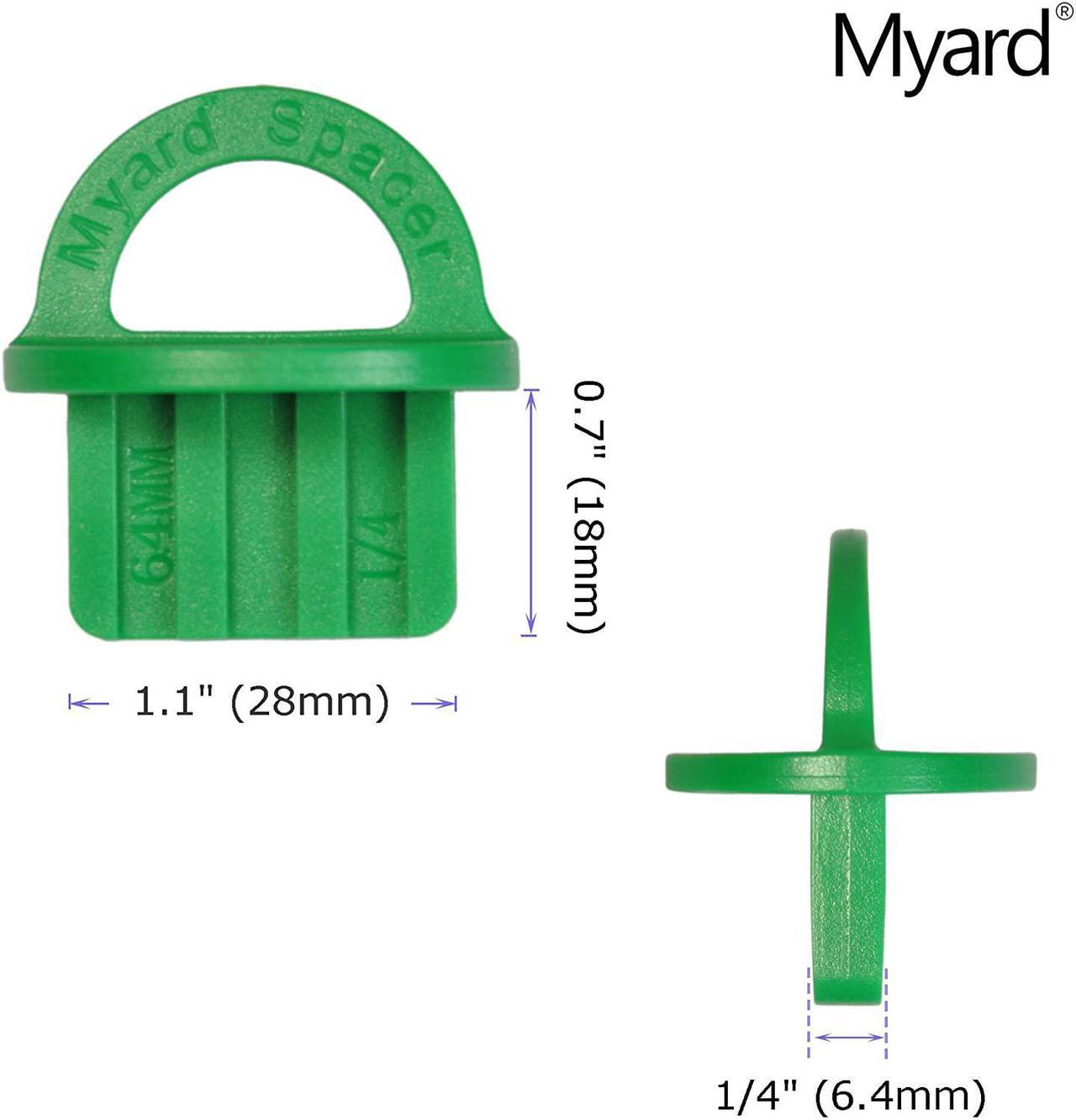 Alt view image 7 of 7 - Myard Djs-Mix Mix Pack Deck Board Jig Spacer Rings for Pressure Treated, Composite, PVC, Plank, Hardwood Decking Tool (5 Sizes X 4 Ea, Total 20-Pack)