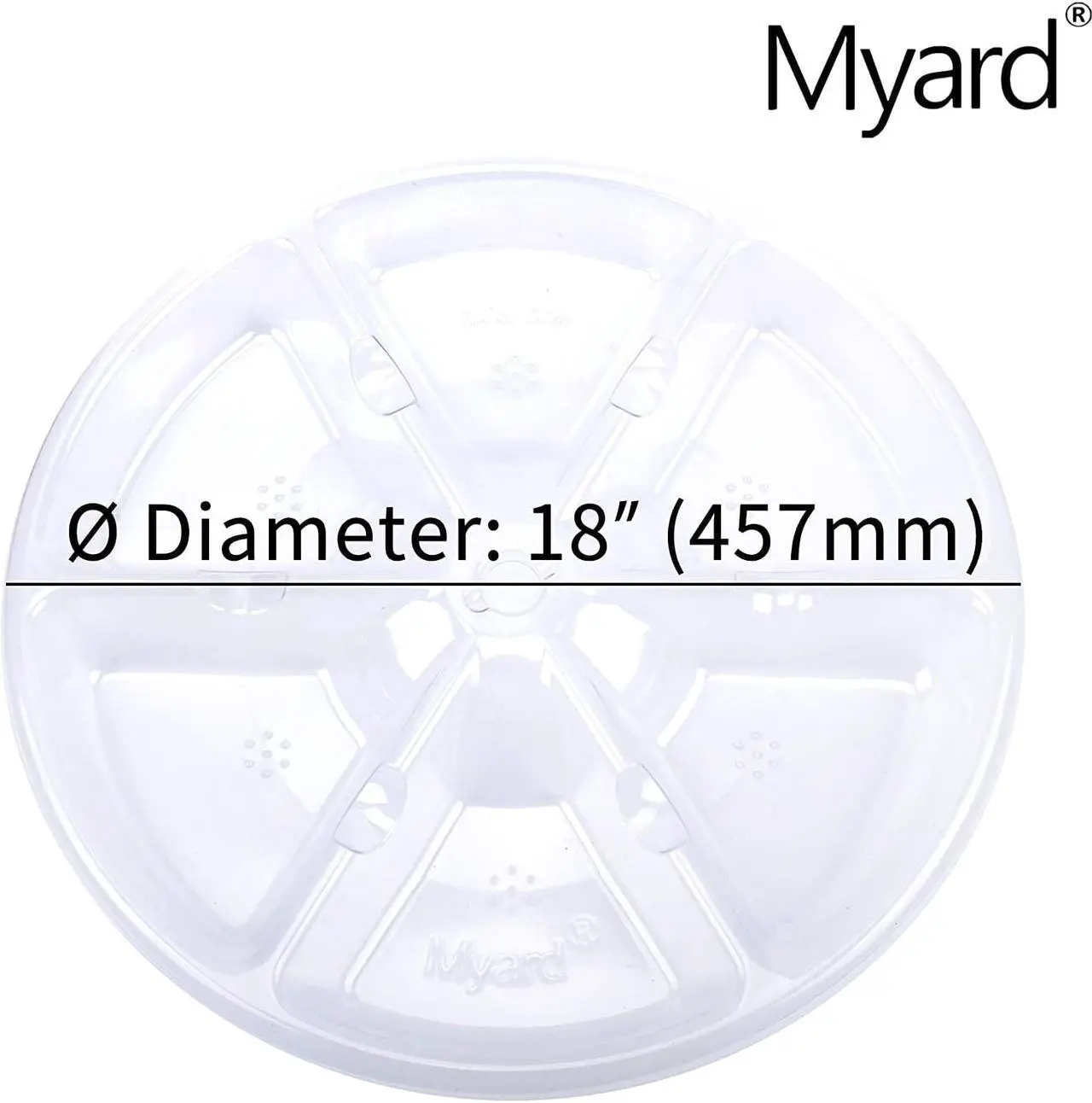 Alt view image 3 of 7 - Myard 18 Inches Universal Bird Seed Catcher Hoop Platform Tray Fits up to 1 Inch Diameter Feeder Pole