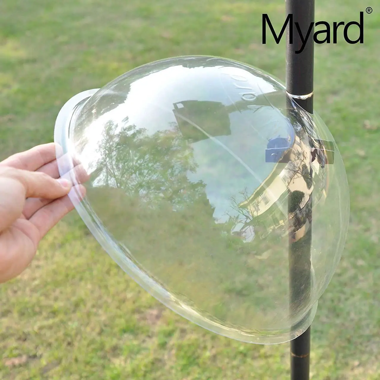 Alt view image 5 of 7 - Myard MBF BD13 13 Inches Wobbly Squirrel Proof Baffle Deflector for Bird Feeder Seed, Fit up 1.5 Inches Pole/Post