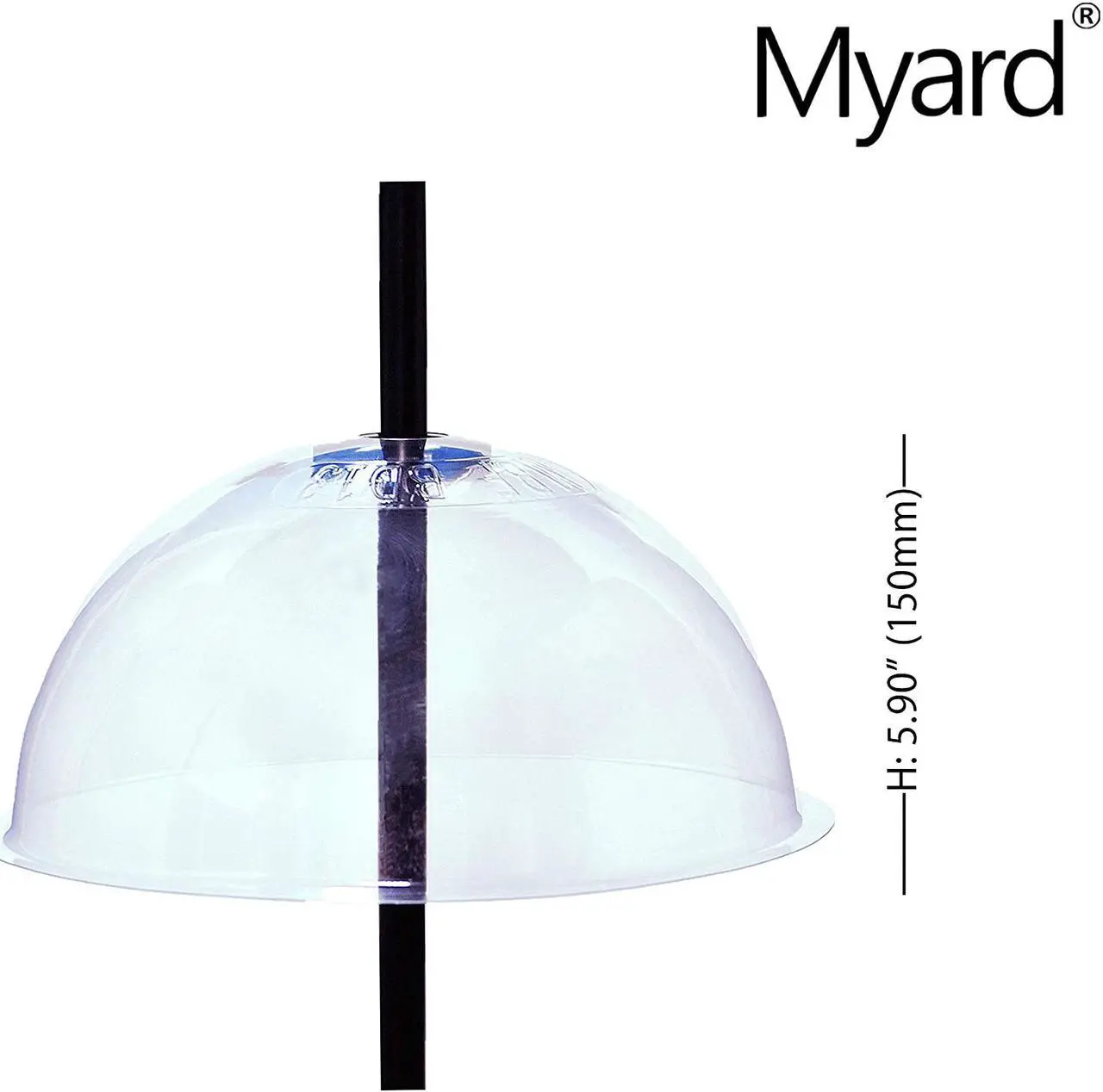 Alt view image 2 of 7 - Myard MBF BD13 13 Inches Wobbly Squirrel Proof Baffle Deflector for Bird Feeder Seed, Fit up 1.5 Inches Pole/Post