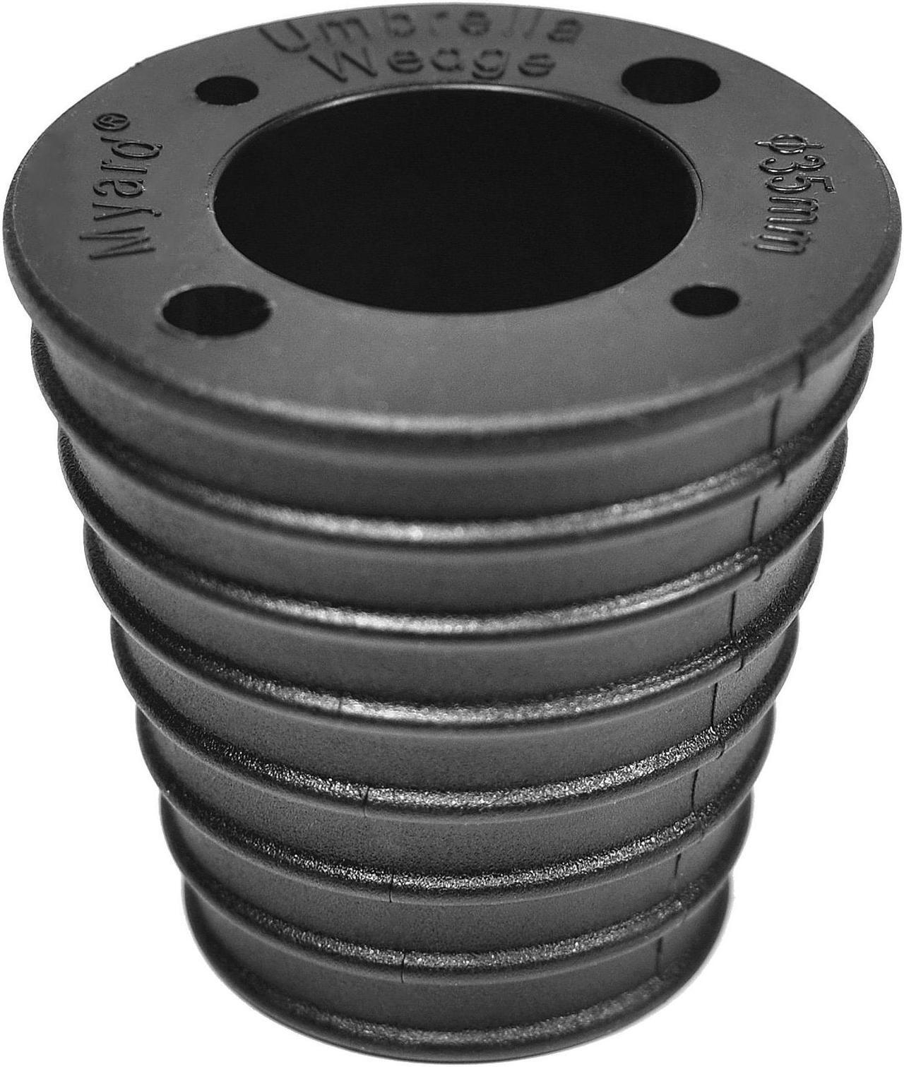 Main image of Myard MP UW35H4 Umbrella Cone Wedge Spacer for Patio Table Hole Opening or Base 1.8 to 2.4 Inches, Umbrella Pole Diameter 1 3/8" (35mm, Black)