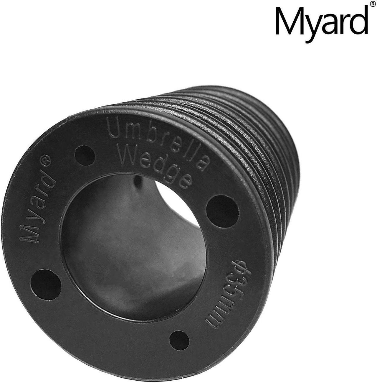 Alt view image 3 of 5 - Myard MP UW35H4 Umbrella Cone Wedge Spacer for Patio Table Hole Opening or Base 1.8 to 2.4 Inches, Umbrella Pole Diameter 1 3/8" (35mm, Black)