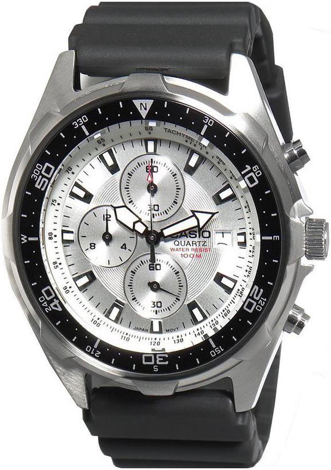 Alt view image 12 of 20 - Casio AMW330-7AV Men's Analog/Digital Dive Chronograph Resin Strap Sports Watch