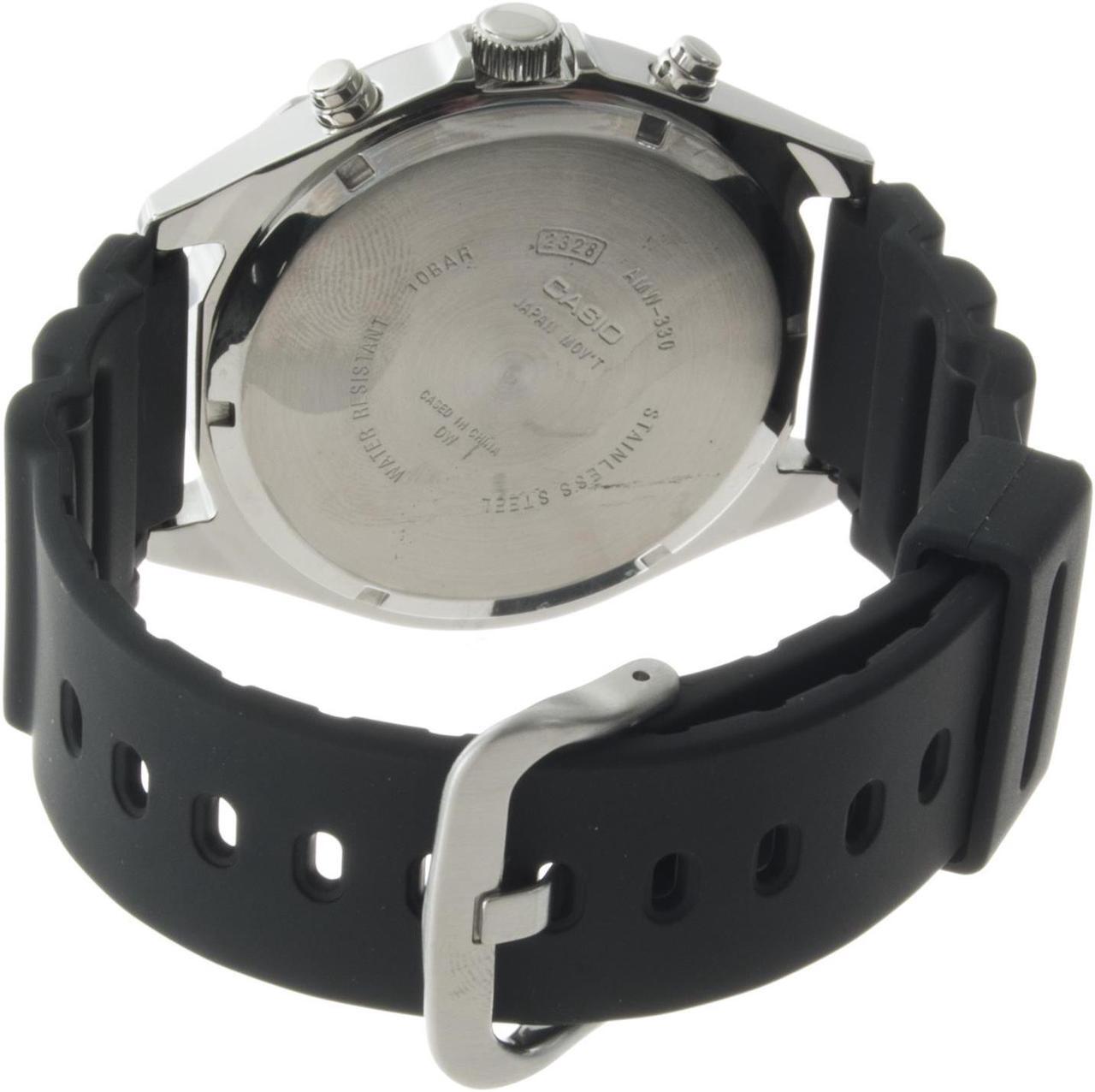Alt view image 13 of 20 - Casio AMW330-7AV Men's Analog/Digital Dive Chronograph Resin Strap Sports Watch