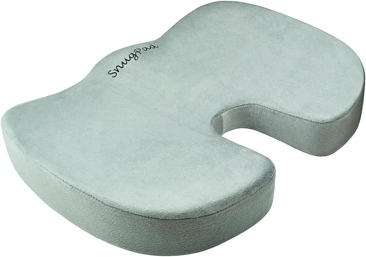 Main image of SnugPad Memory Foam Seat Cushion Silver