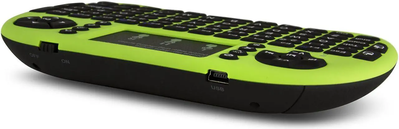 Alt view image 4 of 7 - Rii i8+ Mini Bluetooth Keyboard with Touchpad & QWERTY Keyboard, Backlit Portable Wireless Keyboard for Smartphones laptop/PC/Tablets/Windows/Mac/TV/Xbox/PS3/Raspberry Pi (Green)
