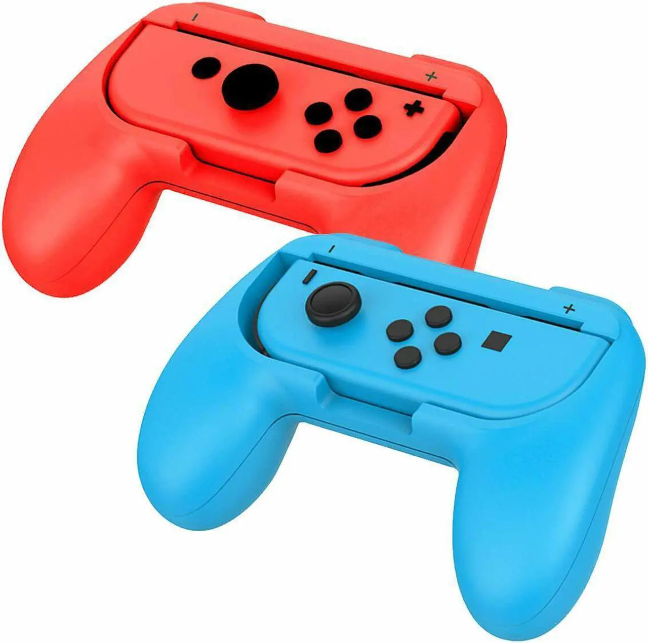 Alt view image 3 of 7 - Beastron Joy-Con Grips Compatible w/Nintendo Switch, 4-Pack (2Black, Red & Blue)