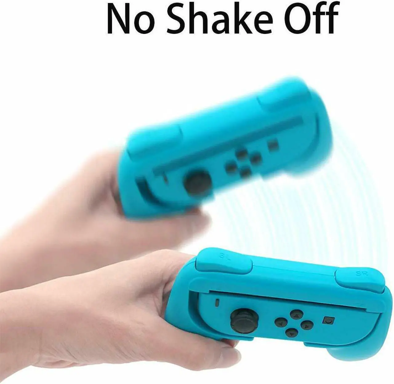 Alt view image 4 of 7 - Beastron Joy-Con Grips Compatible w/Nintendo Switch, 4-Pack (2Black, Red & Blue)
