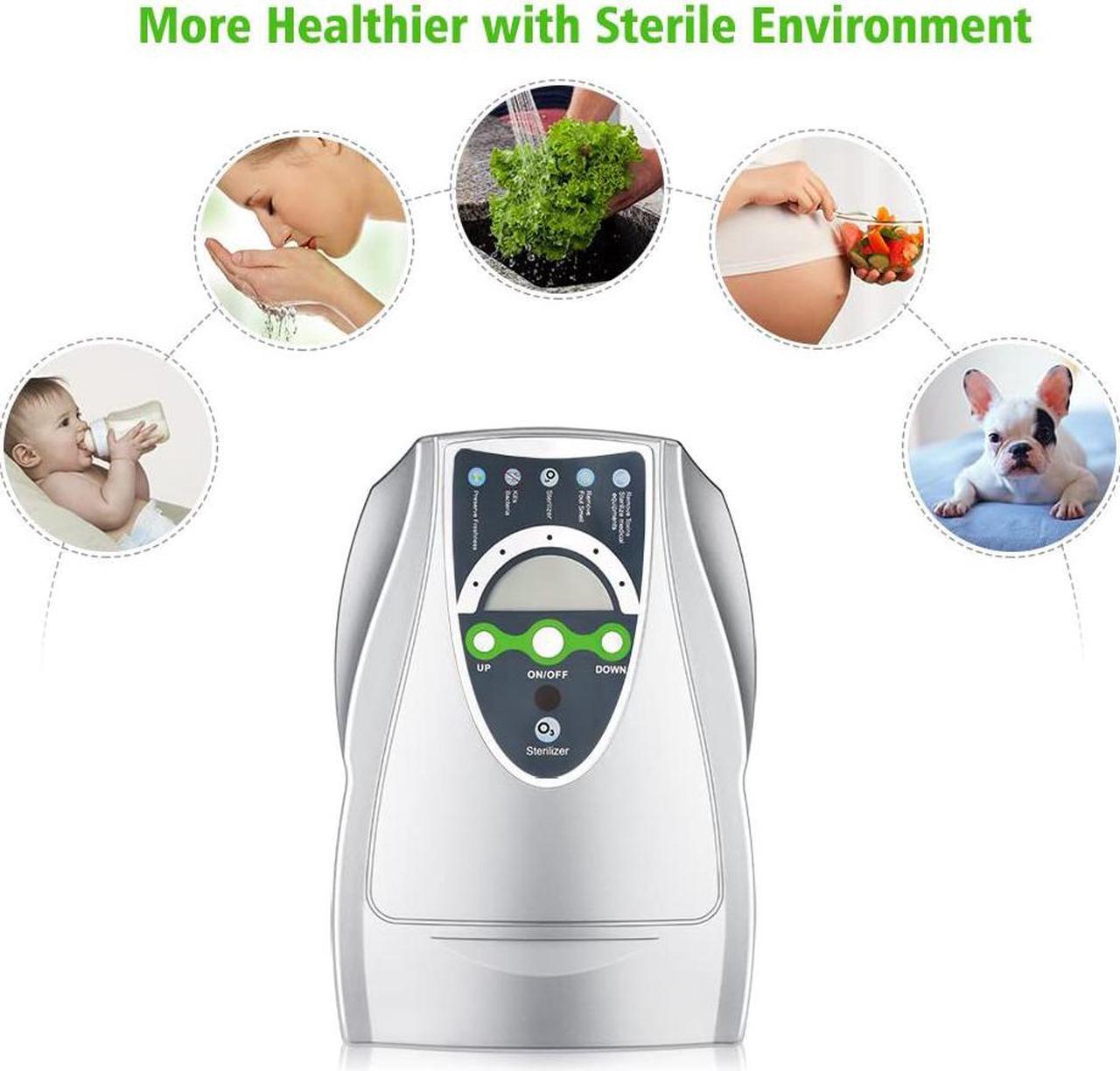 Alt view image 2 of 7 - Portable Ozone Generator 500mg/h Multipurpose Air Purifier Ozone Machine with Timer for Home,Office,Hunting