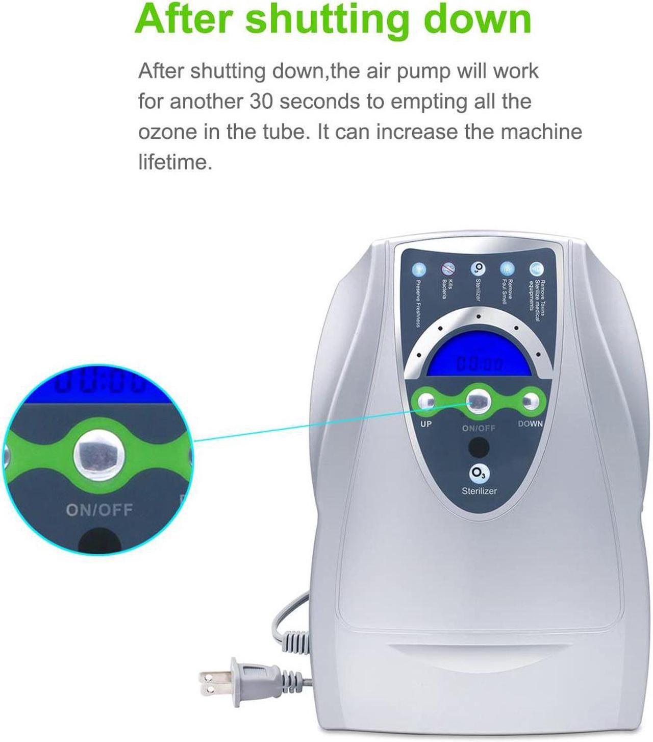 Alt view image 4 of 7 - Portable Ozone Generator 500mg/h Multipurpose Air Purifier Ozone Machine with Timer for Home,Office,Hunting