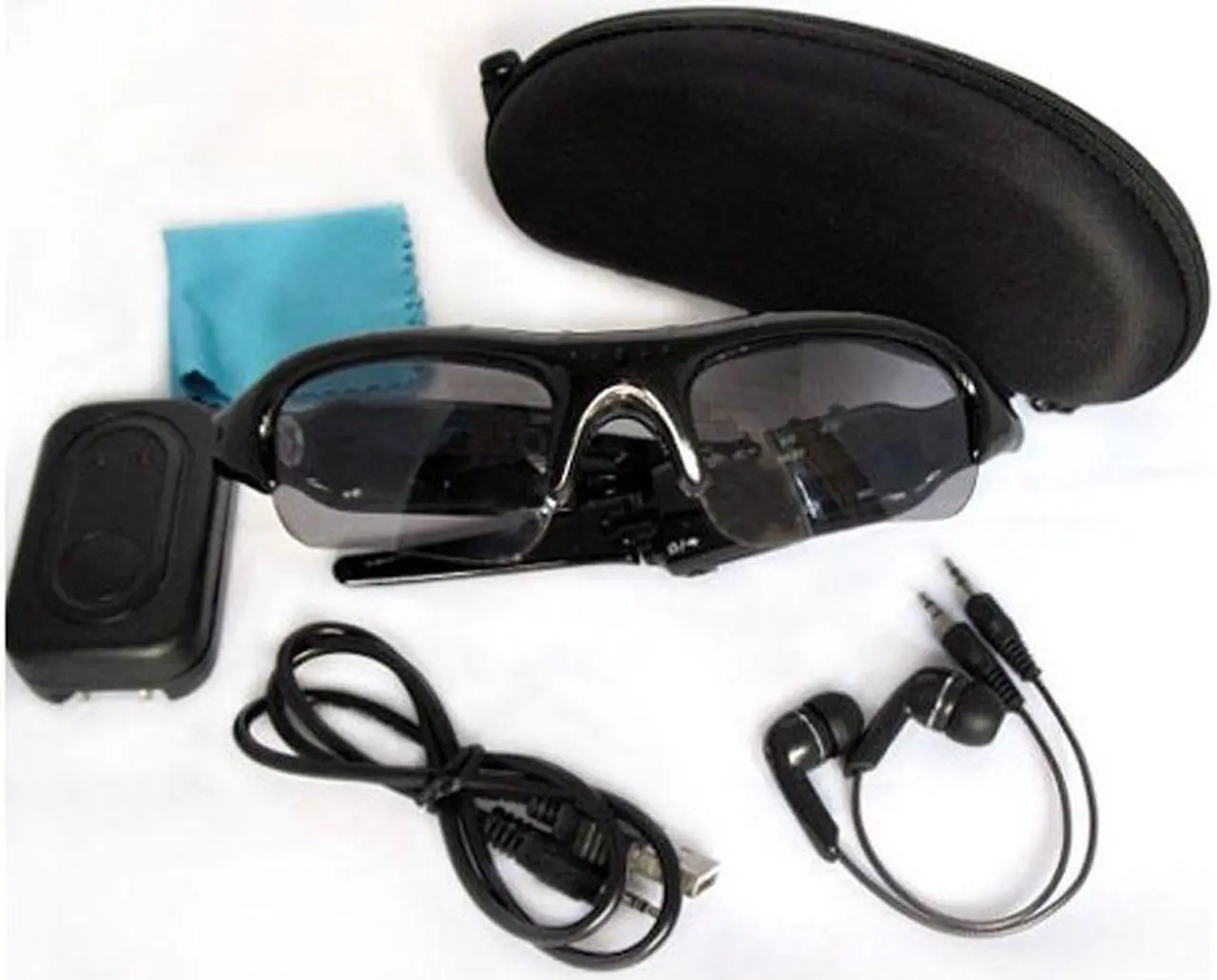 Alt view image 4 of 4 - DV88 CAMERA+VIDEO+MP3+BLUETOOTH SUNGLASS 1.3MAGE RECORDING SPEED 30FPS BLACK 8G