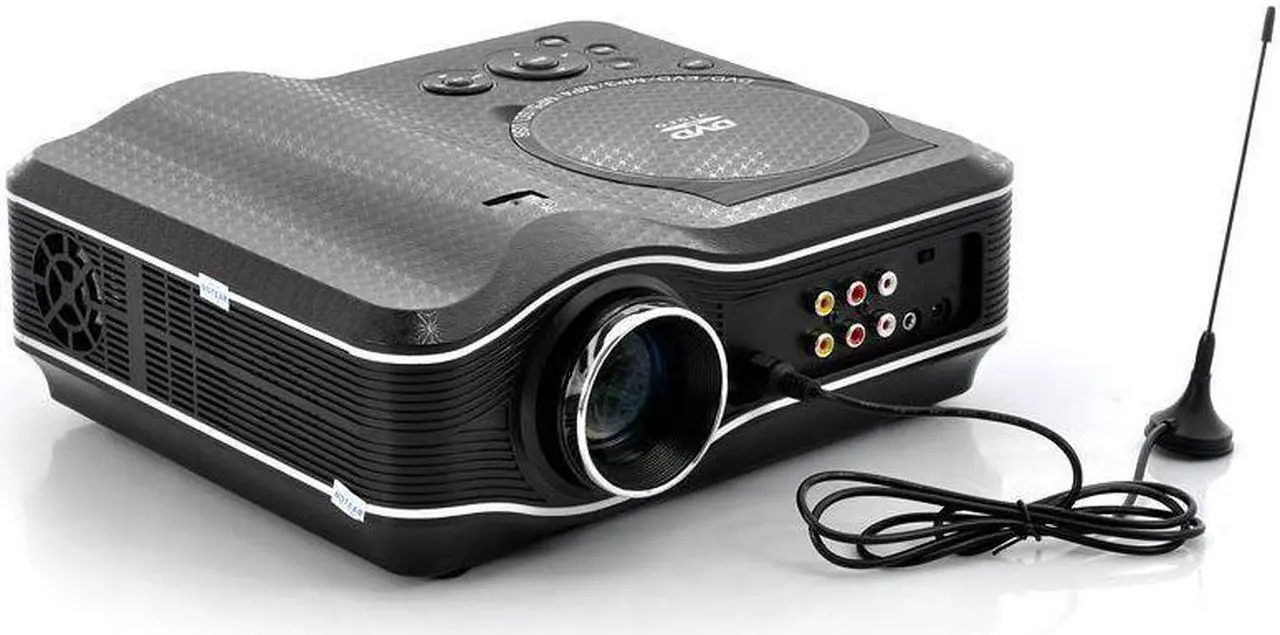 Alt view image 4 of 7 - LED projector with DVD player USB Port TV & AV Inputs 800X600 30 LUMENS 100:1 Contrast display on ceiling or on wall display area up to 120 inch