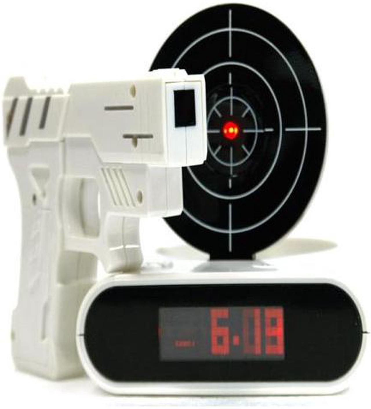 Main image of Unique 2.3" LCD dispaly gun alarm clock gun shooting clock