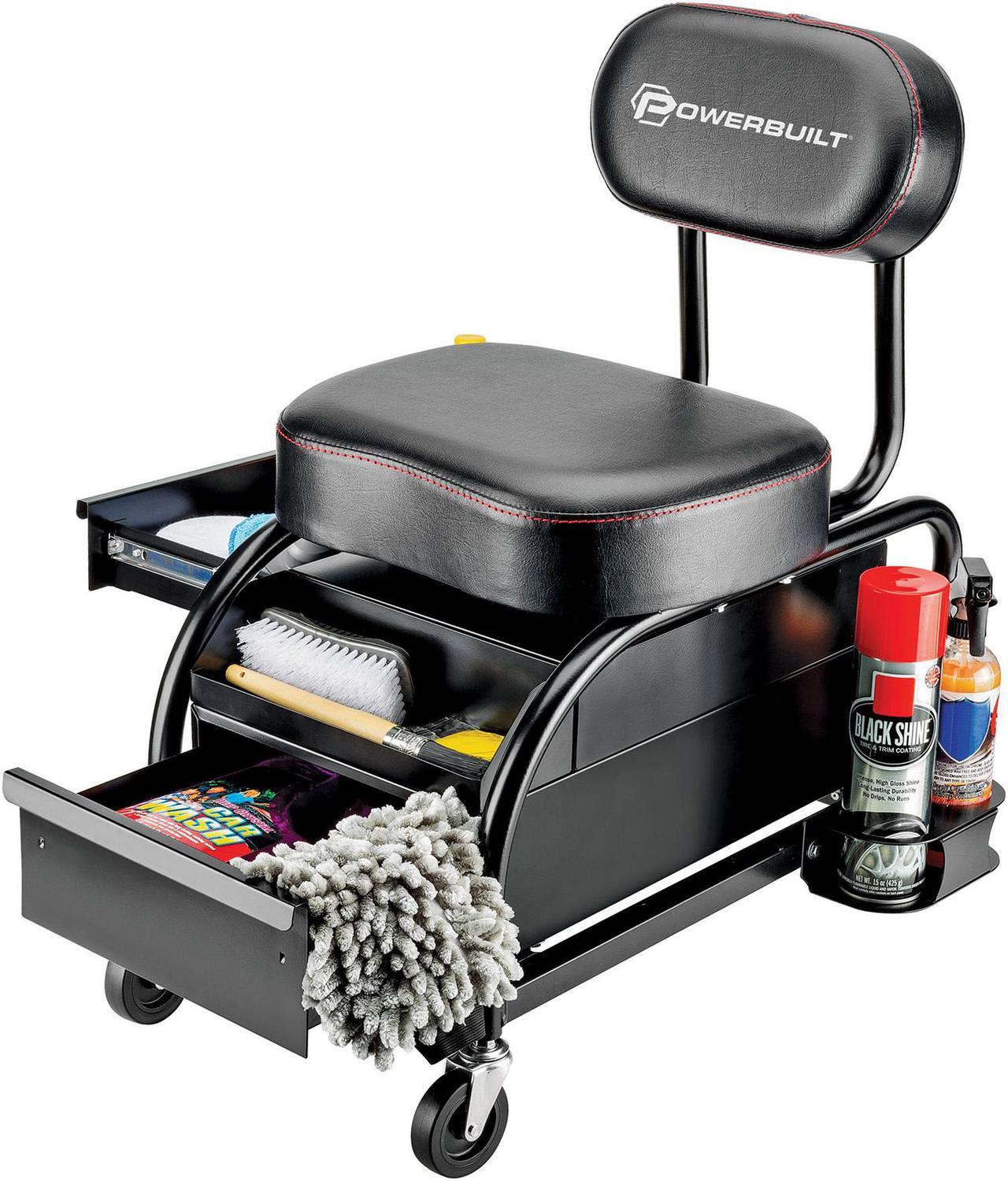 Alt view image 12 of 15 - Powerbuilt Professional Detailer Roller Seat - 240299