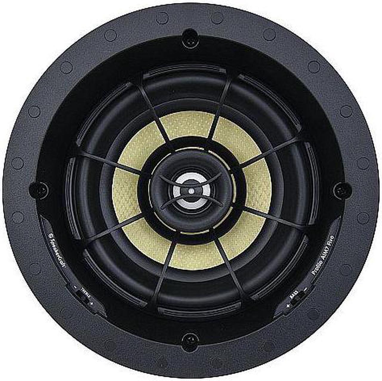 Alt view image 2 of 11 - SpeakerCraft Profile AIM7 Five In-Ceiling Speaker with Aimable Woofer - Each (Black)