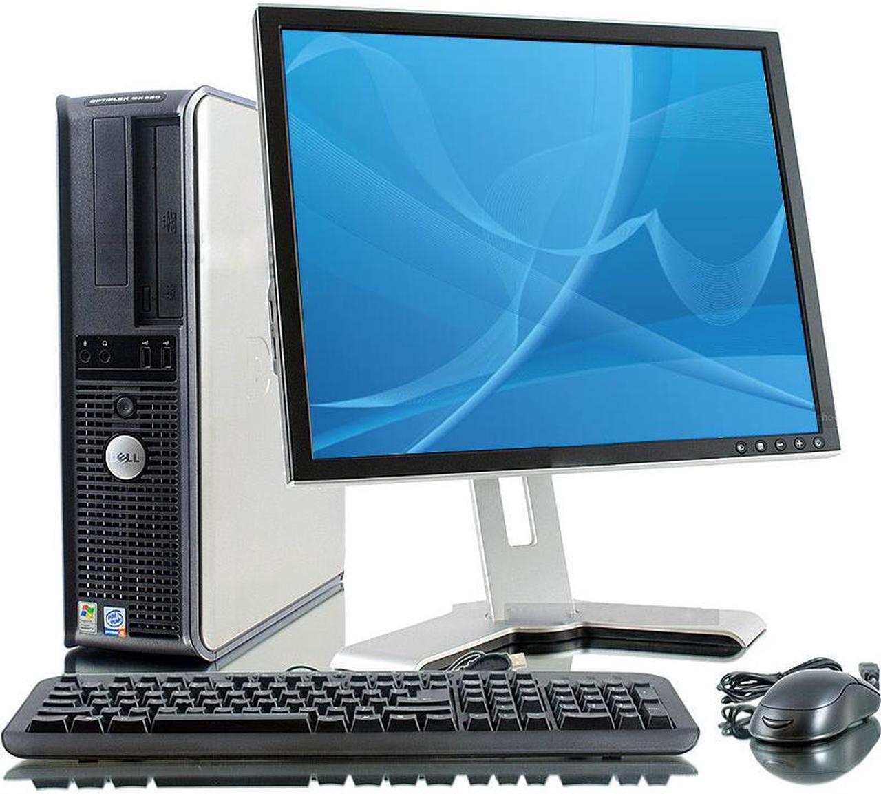Main image of Dell OptiPlex 745 Intel Core Duo 1600 MHz 80Gig HDD 2048mb DVD ROM Windows 7 Professional 32 Bit + 17" LCD Desktop Computer
