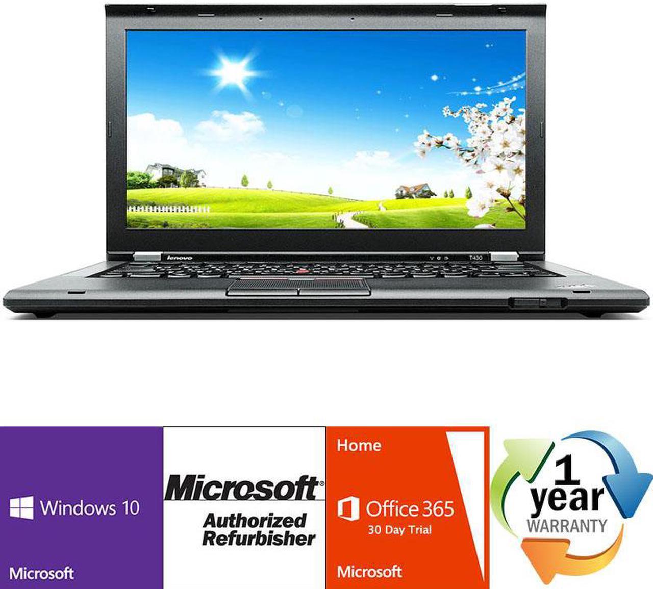 Lenovo Thinkpad T430 Intel i7 Dual Core 2900MHz 256Gig SSD 4GB DVD ROM 14.0" WideScreen LCD Windows 10 Professional 64 Bit Laptop Notebook