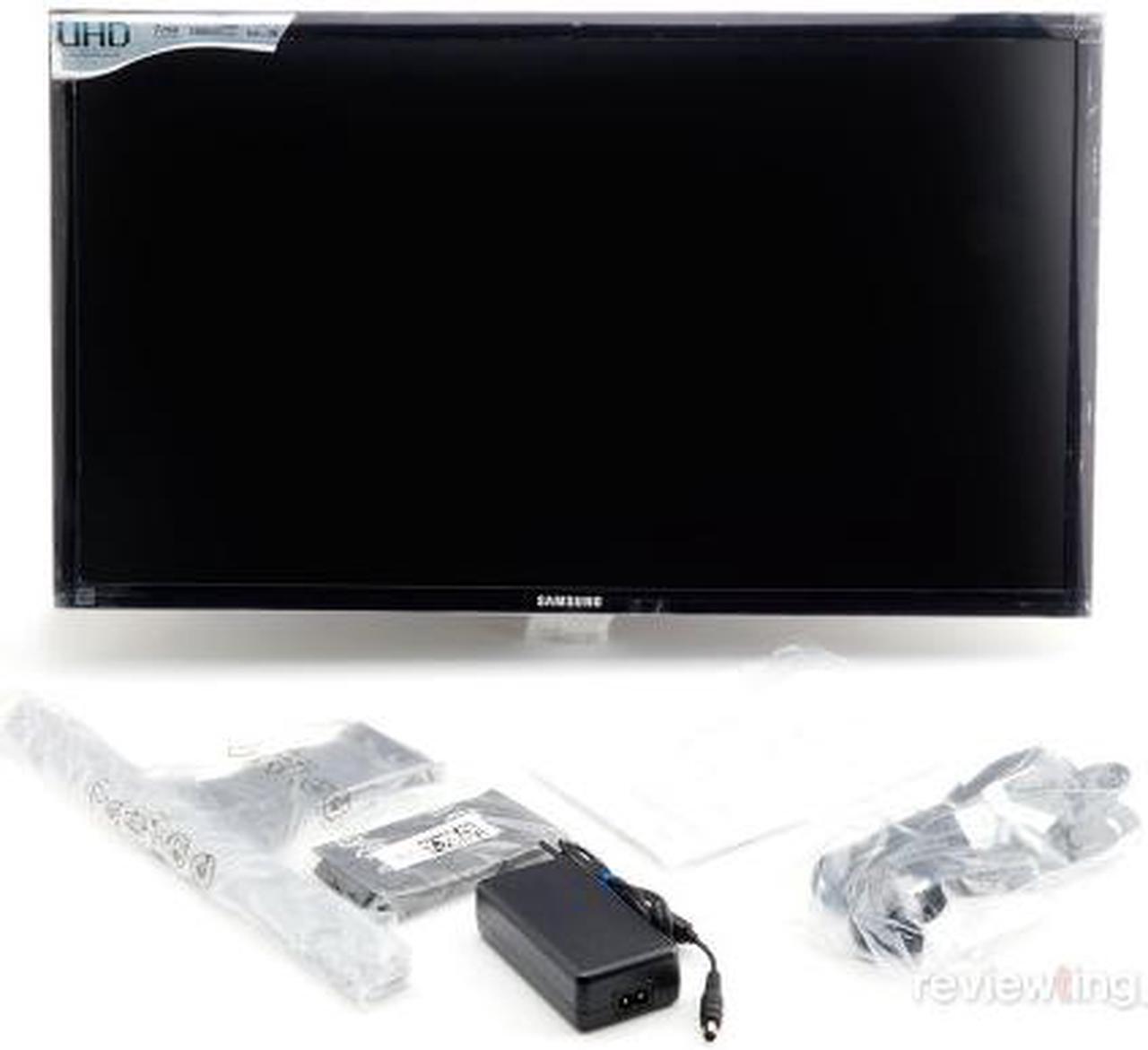 Alt view image 3 of 11 - SAMSUNG UD590 Series U28D590D 28" UHD Monitor with Metallic Easel Stand 1ms 4K HDMI Widescreen LED Backlight TN Panel 370 cd/m2 1000:1 - Black