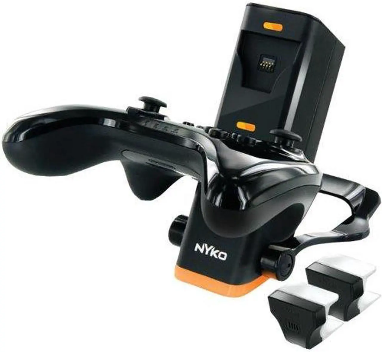 Alt view image 4 of 9 - Nyko Charge Base Pro (Black) - Dual port charging dock for Pro Controller Wii U