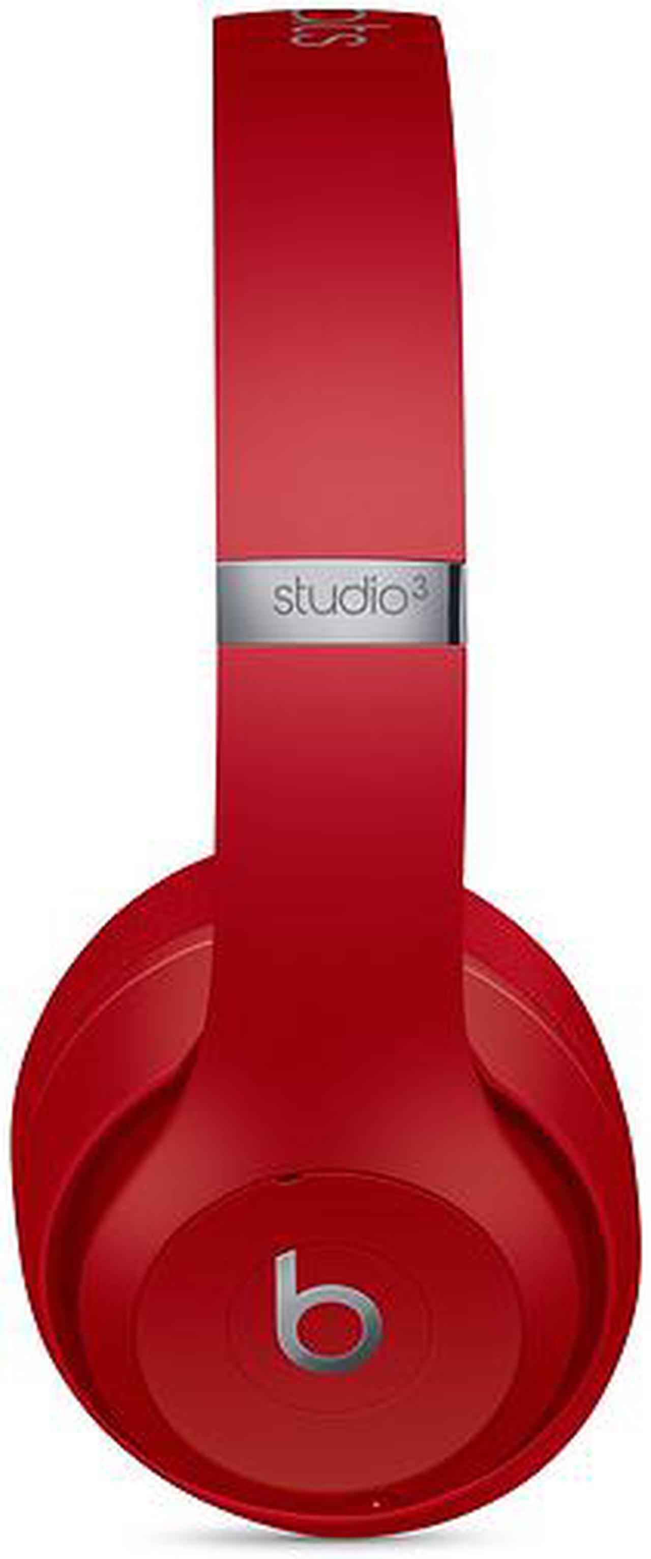 Alt view image 3 of 17 - Beats By Dr. Dre Studio3 Wireless BlueTooth Headphones Red MQD02LL/A