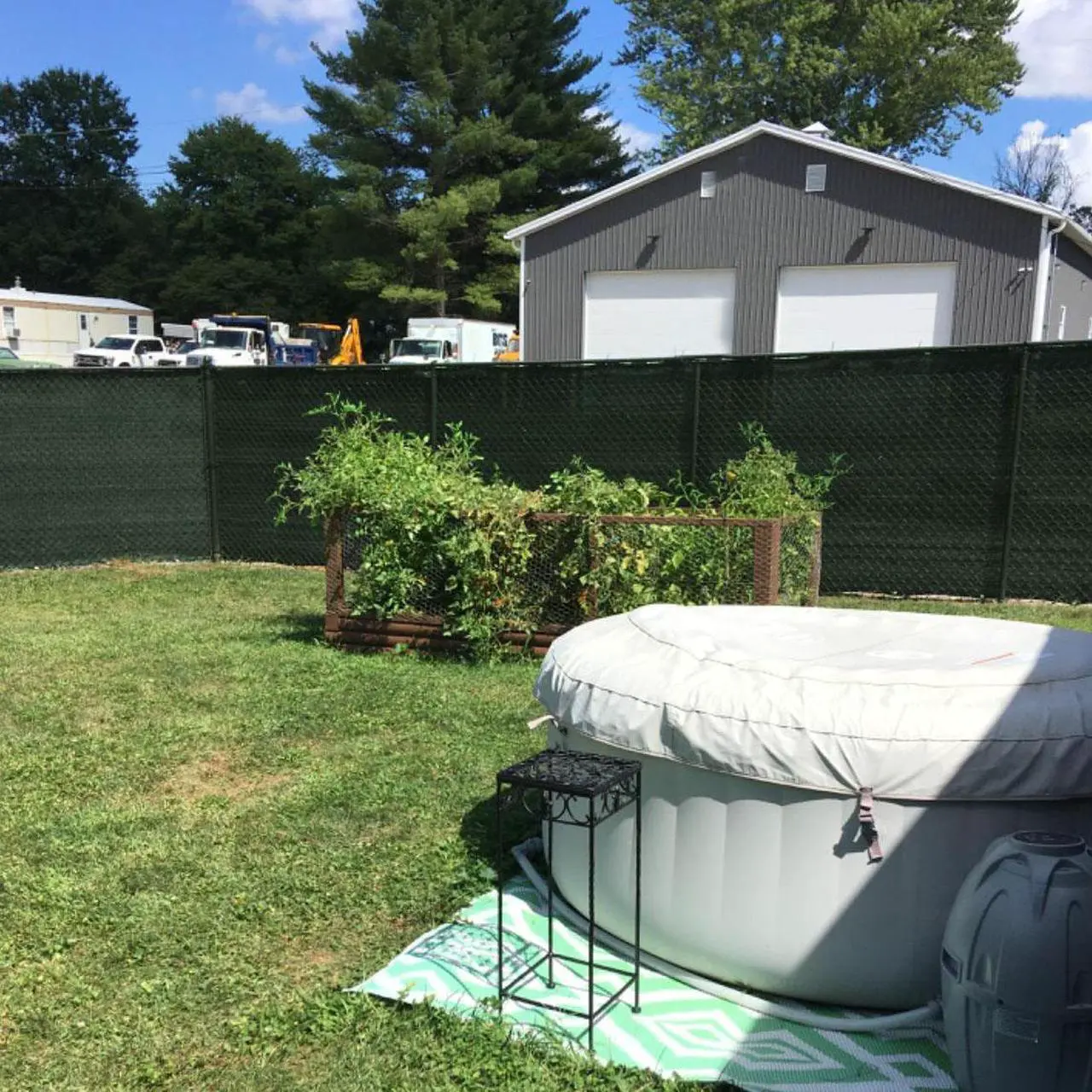 Alt view image 3 of 6 - 6' x 50' Fence Windscreen Privacy Screen Shade Cover Fabric Mesh Tarp, Green