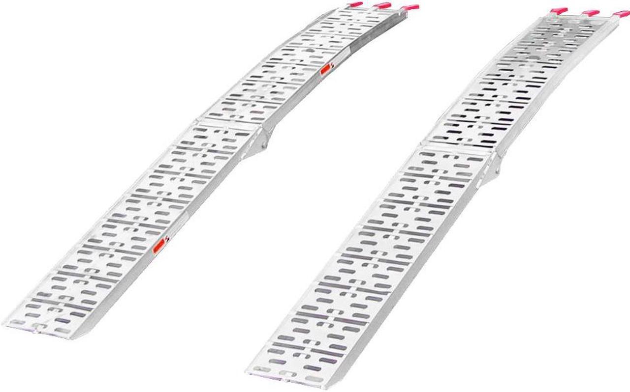 Main image of 7.5' Set of 2 Truck ATV Folding Aluminum Loading Ramps, 1500 lbs Capacity