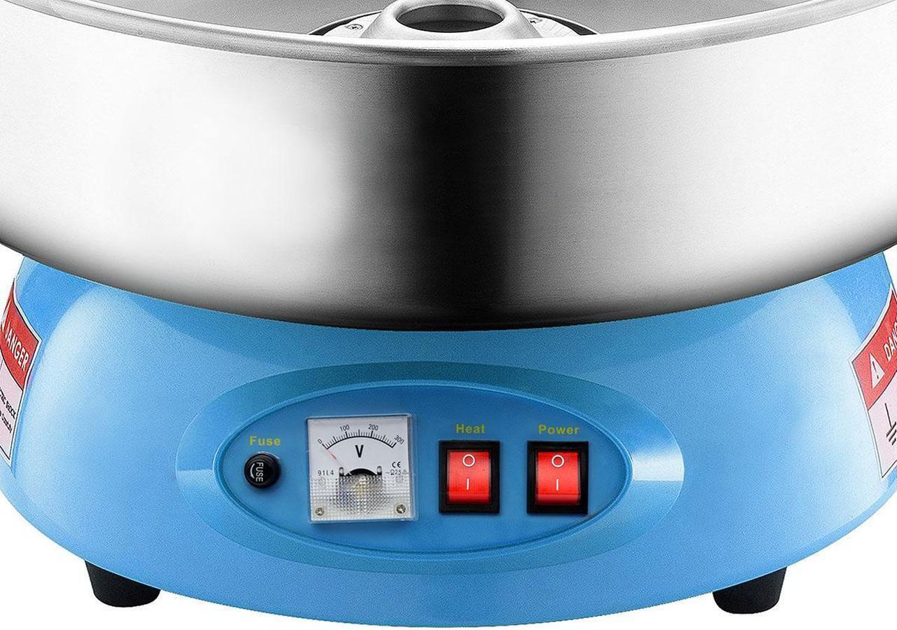 Alt view image 3 of 7 - PartyHut Compact Commercial Cotton Candy Machine Party Candy Floss Maker Blue