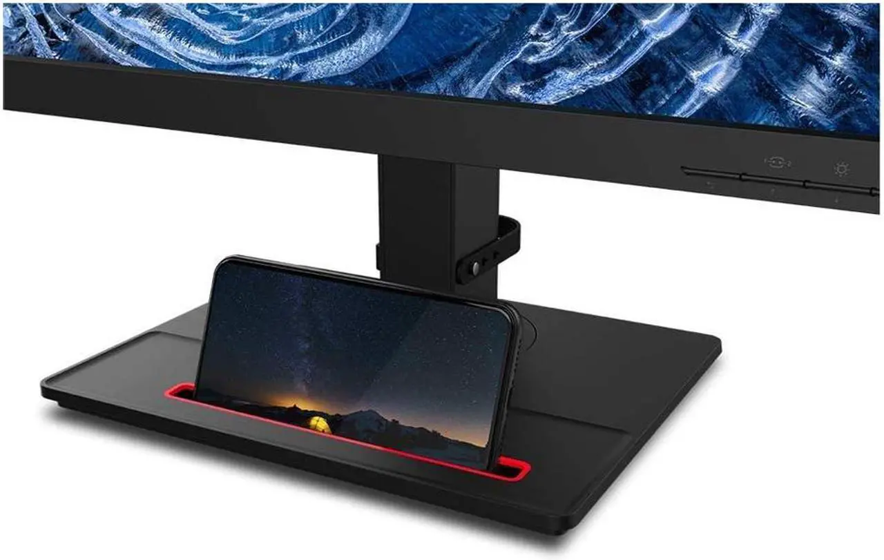 Alt view image 4 of 7 - Lenovo ThinkVision T24i-20 23.8" Full HD WLED LCD Monitor - 16:9 - Raven Black