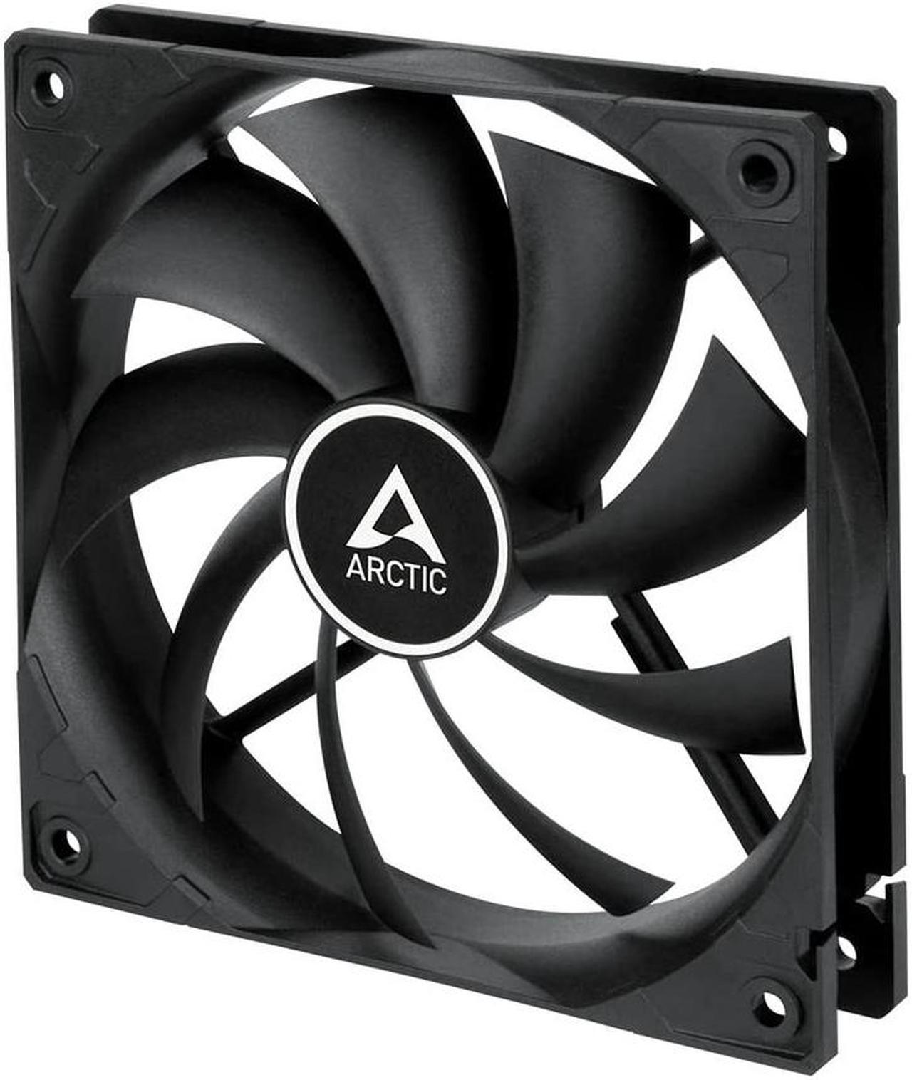 ARCTIC F12-120 mm Standard Case Fan, Quiet Motor, Computer, Fan Speed: 1350 RPM - Black