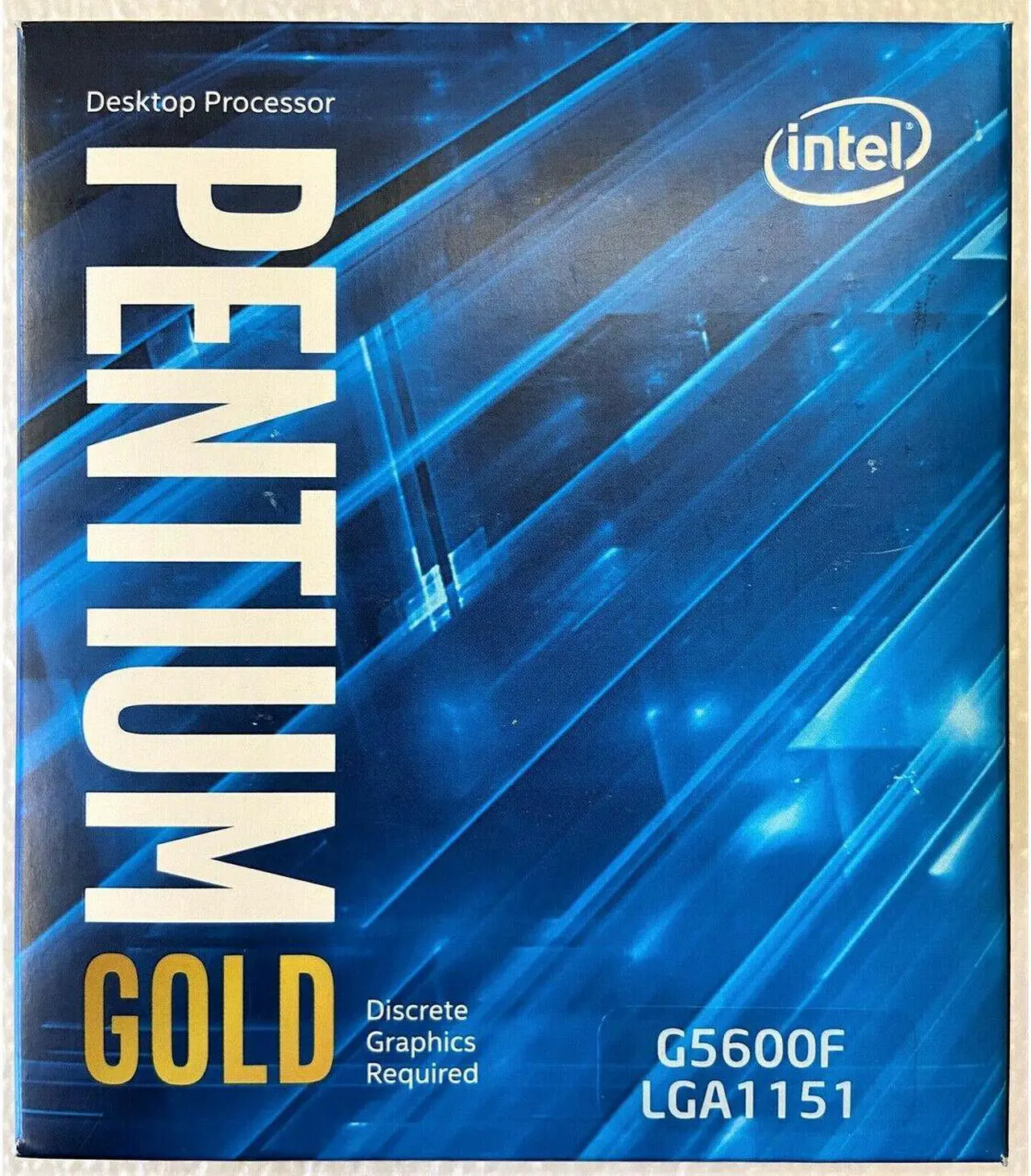 Main image of Intel Pentium Gold G5600F Coffee Lake Dual-Core, 4-Thread, 3.9 GHz LGA 1151 (300 Series) 54W BX80684G5600F Desktop Processor Without Graphics