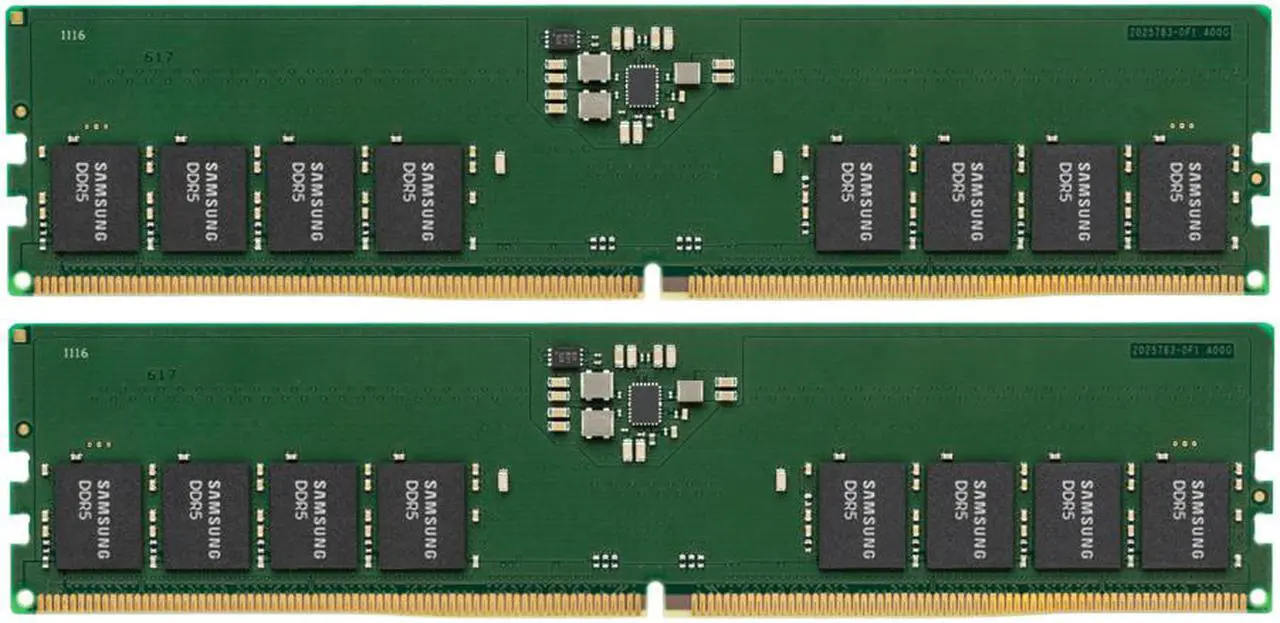 Main image of Samsung M323R2GA3BB0-CQK Dual RAM DDR5 4800MHz 32GB (2 x 16GB) 1Rx8 PC5-38400R U-DIMM OEM NON-ECC Desktop Memory