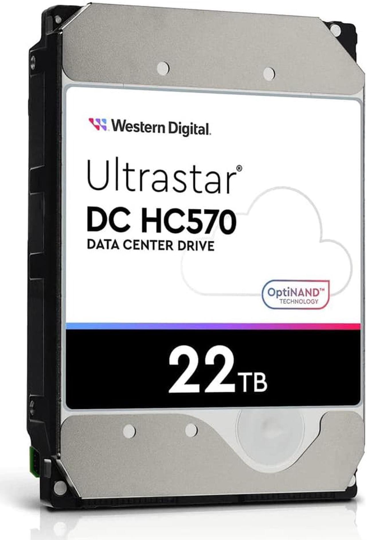 Main image of WD WUH722222ALE6L4 Ultrastar DC HC570 0F48155 22TB 512MB Cache 7200RPM SATA 6.0Gb/s 512E SE 3.5" Internal Hard Drive
