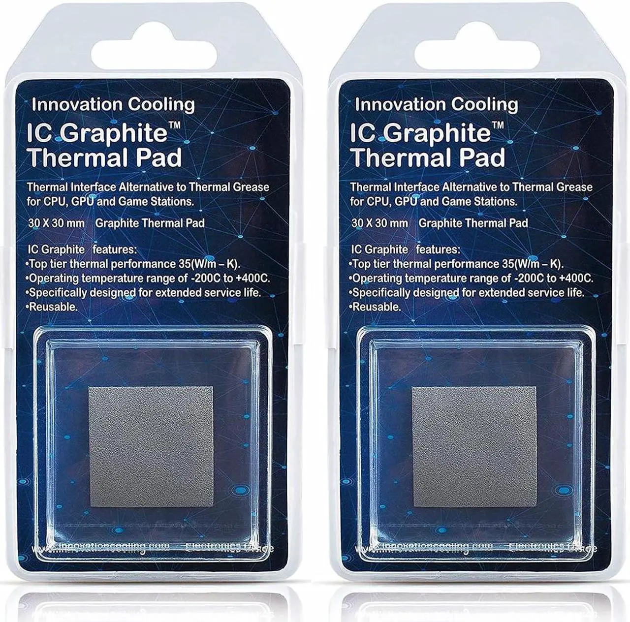 Main image of Innovation Cooling IC Graphite Thermal Pad (30x30mm 2-Pack)