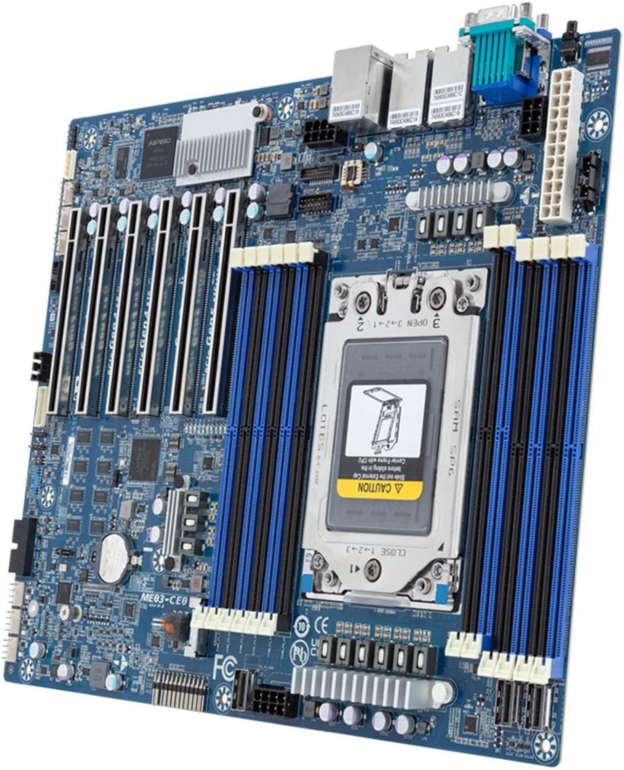Main image of Gigabyte AMD EPYC 8004, AMD-SoC, ATX Server Motherboard - 2x 10Gb/s Broadcom LAN, 1x Management Board (ME03-CE0 rev. rev. 1.0)