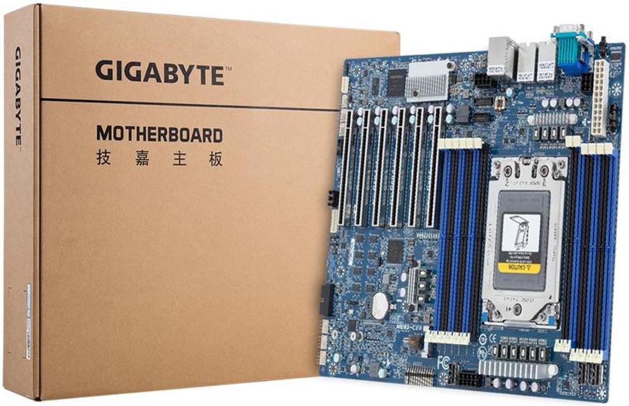 Alt view image 2 of 2 - Gigabyte AMD EPYC 8004, AMD-SoC, ATX Server Motherboard - 2x 10Gb/s Broadcom LAN, 1x Management Board (ME03-CE0 rev. rev. 1.0)