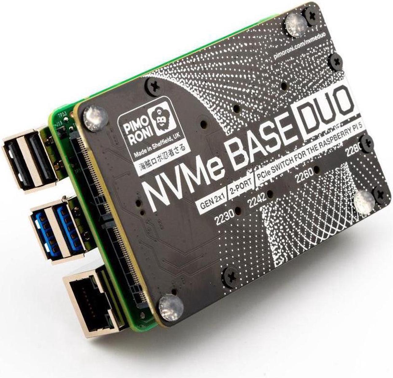 Alt view image 2 of 2 - NVMe Base Duo M.2 HAT PCIe Extension w/ (2-Pack) of 1 TB M.2 2280 Internal Solid State Drive SSD