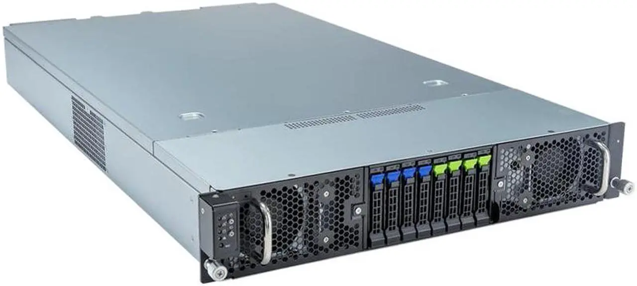 Alt view image 3 of 6 - Gigabyte G293-S41 Rev. AAP1 2U HPC/AI Server - 5th/4th Gen Intel Xeon Scalable, Dual CPU, 4x PCIe Gen5 GPUs