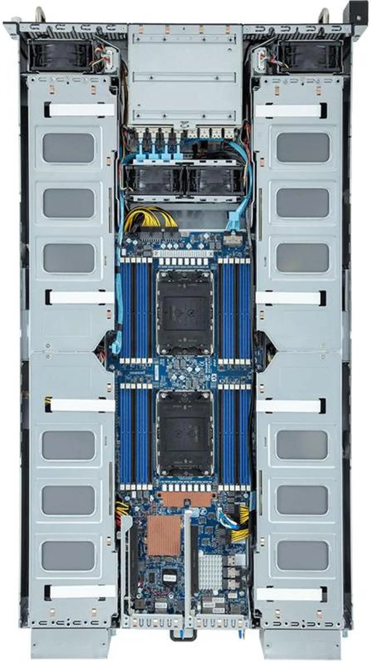 Alt view image 5 of 6 - Gigabyte G293-S41 Rev. AAP1 2U HPC/AI Server - 5th/4th Gen Intel Xeon Scalable, Dual CPU, 4x PCIe Gen5 GPUs