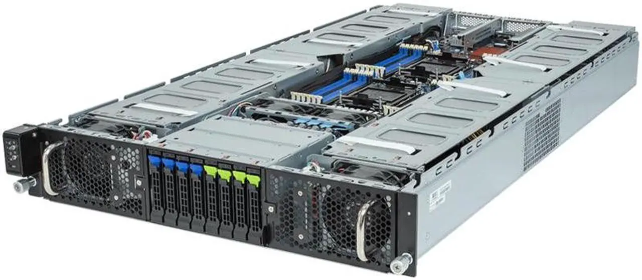 Main image of Gigabyte G293-S41 Rev. AAP1 2U HPC/AI Server - 5th/4th Gen Intel Xeon Scalable, Dual CPU, 4x PCIe Gen5 GPUs