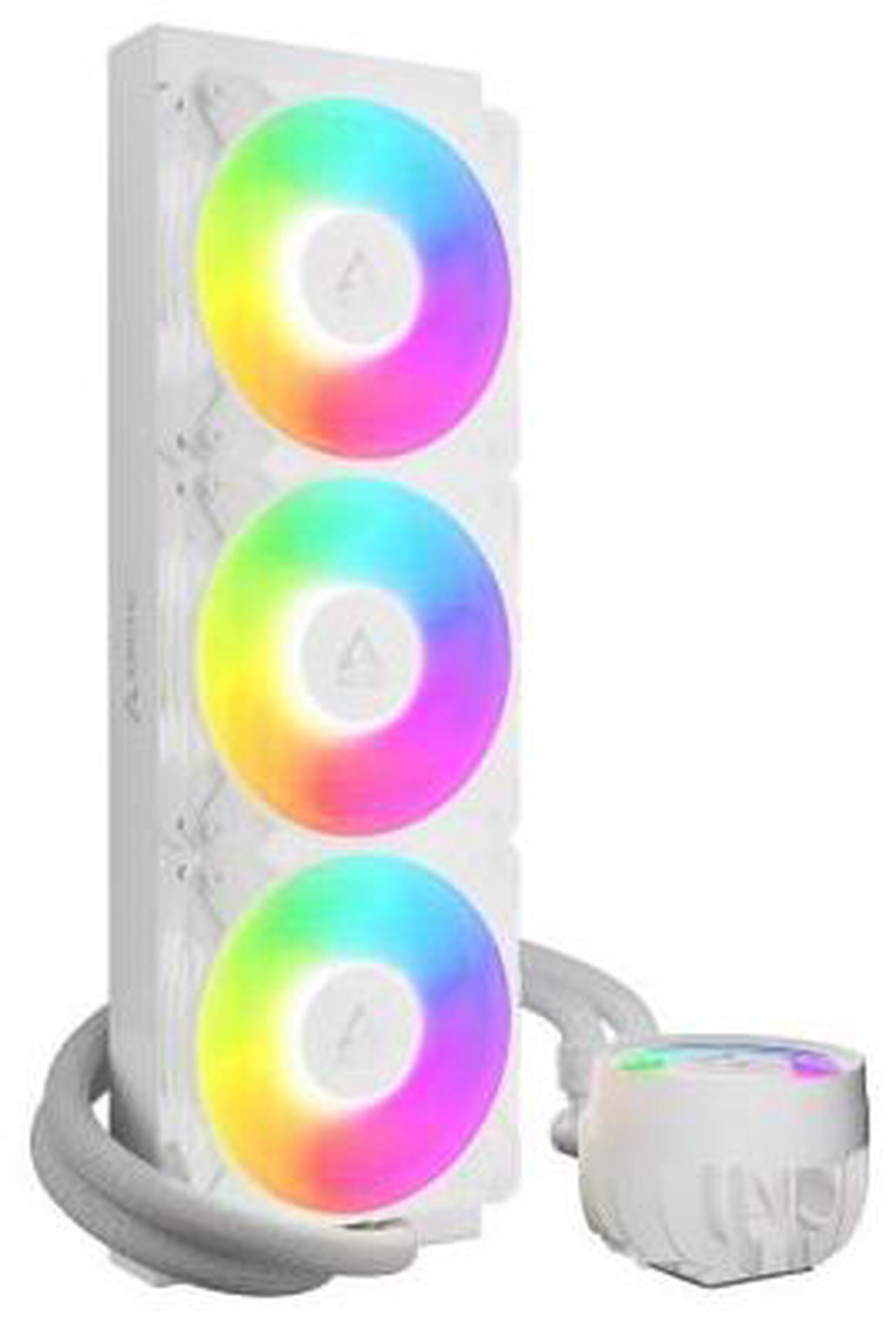 Alt view image 2 of 4 - ARCTIC ACFRE00188A Liquid Freezer III Pro 360 A-RGB AIO CPU Cooler, Water Cooling 38 mm Radiator, AMD AM5/AM4, Intel LGA1851/1700 (White)