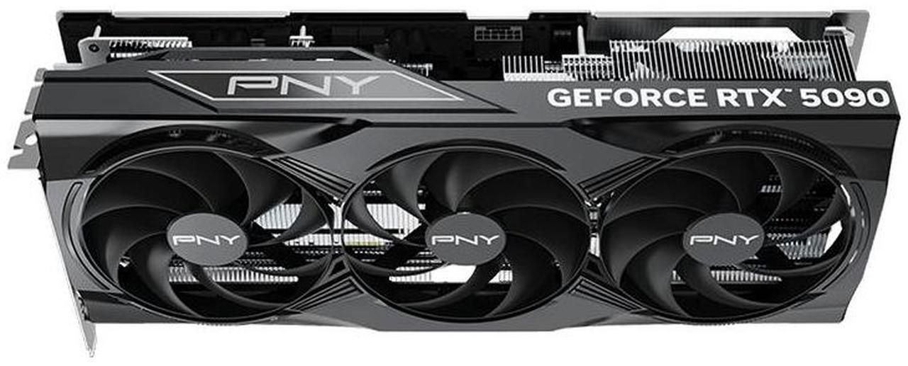 Alt view image 4 of 4 - PNY NVIDIA GeForce RTX 5090 Triple Fan Graphics Card 32GB GDDR7 PCI Express 5.0 1x HDMI 2.1a, VCG509032TFXPB1