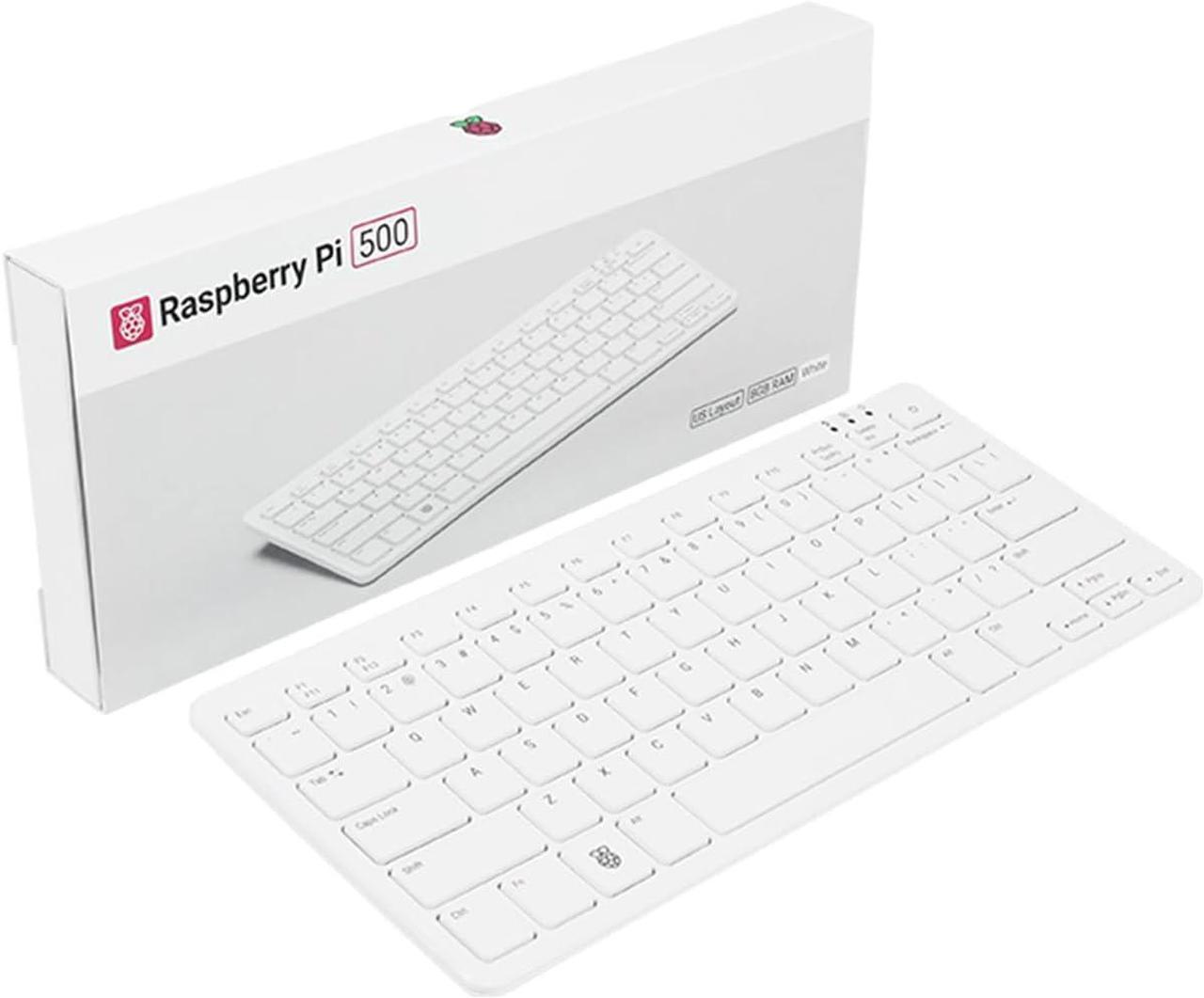 Main image of Raspberry Pi SC1285 Pi 500,Keyboard Kit Desktop Computer (US) Dual 4K Output,WiFi/BLE Support w/ Official RPi 32GB Micro SD Card